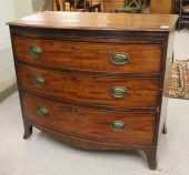 GEORGE III MAHOGANY BOW-FRONT