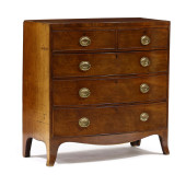 GEORGE III MAHOGANY BOW-FRONT
