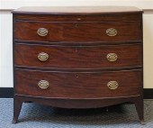 GEORGE III MAHOGANY BOW-FRONT