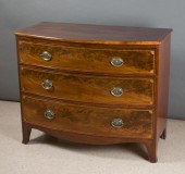 GEORGE III MAHOGANY BOW-FRONT