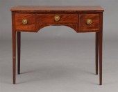 GEORGE III MAHOGANY BOW-FRONTE