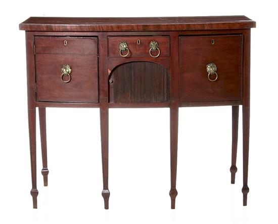 George III mahogany bowfront brandy