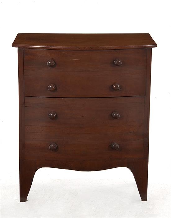 George III mahogany bowfront
