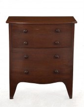 George III mahogany bowfront c
