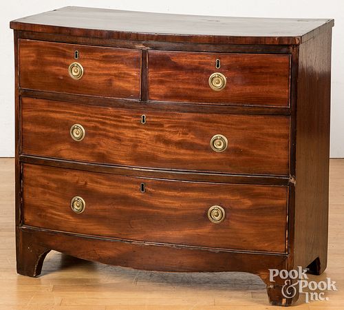 GEORGE III MAHOGANY BOWFRONT