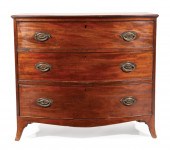 GEORGE III MAHOGANY BOWFRONT C