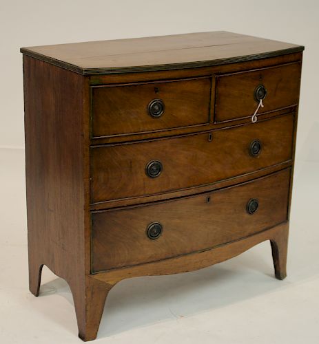 GEORGE III MAHOGANY BOWFRONT