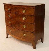 GEORGE III MAHOGANY BOWFRONT C