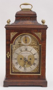 GEORGE III MAHOGANY BRACKET CL