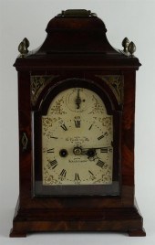 GEORGE III MAHOGANY BRACKET CL