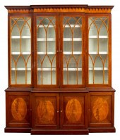 GEORGE III MAHOGANY BREAKFRONT