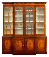 GEORGE III MAHOGANY BREAKFRONT