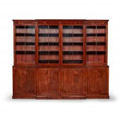 GEORGE III MAHOGANY BREAKFRONT