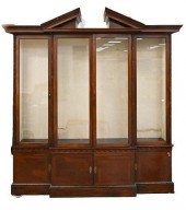 GEORGE III MAHOGANY BREAKFRONT