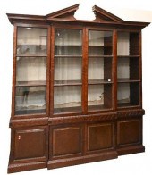 GEORGE III MAHOGANY BREAKFRONT