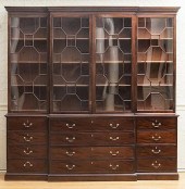 GEORGE III MAHOGANY BREAKFRONT