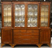 GEORGE III MAHOGANY BREAKFRONT