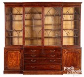 GEORGE III MAHOGANY BREAKFRONT