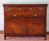 GEORGE III MAHOGANY BUFFET CAB