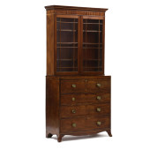 GEORGE III MAHOGANY BUREAU BOO