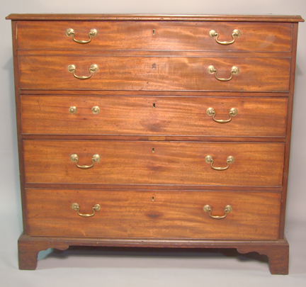GEORGE III MAHOGANY BUTLER'S DESK