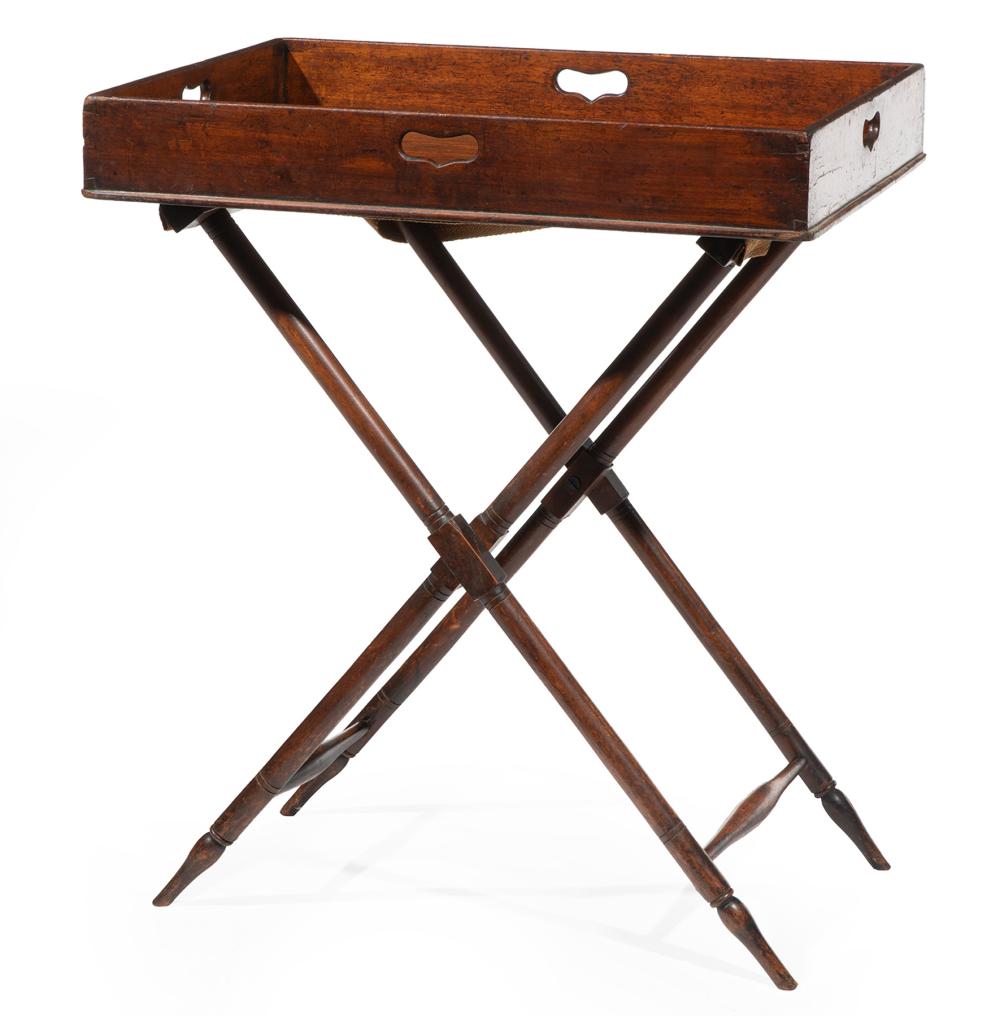 GEORGE III MAHOGANY BUTLER'S TRAY