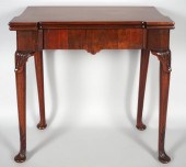 GEORGE III MAHOGANY CARD TABLE