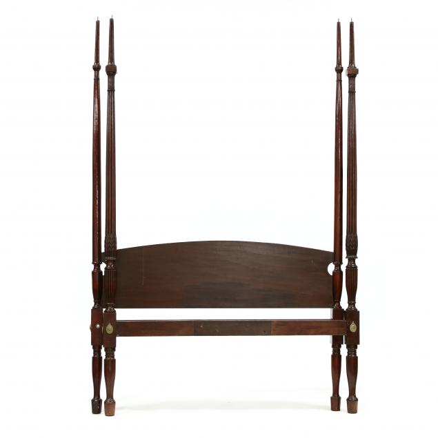 GEORGE III MAHOGANY CARVED TALL