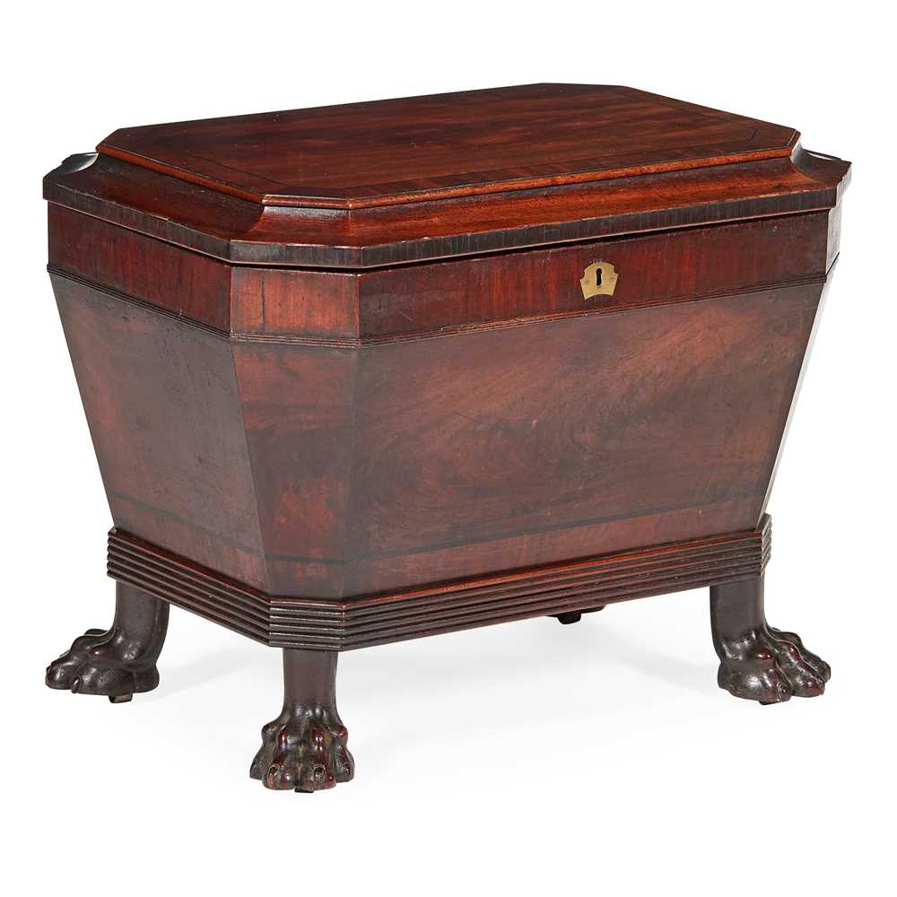 GEORGE III MAHOGANY CELLARETTE
