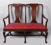 GEORGE III MAHOGANY CHAIR BACK