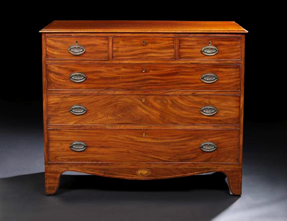 George III Mahogany Chest,  first