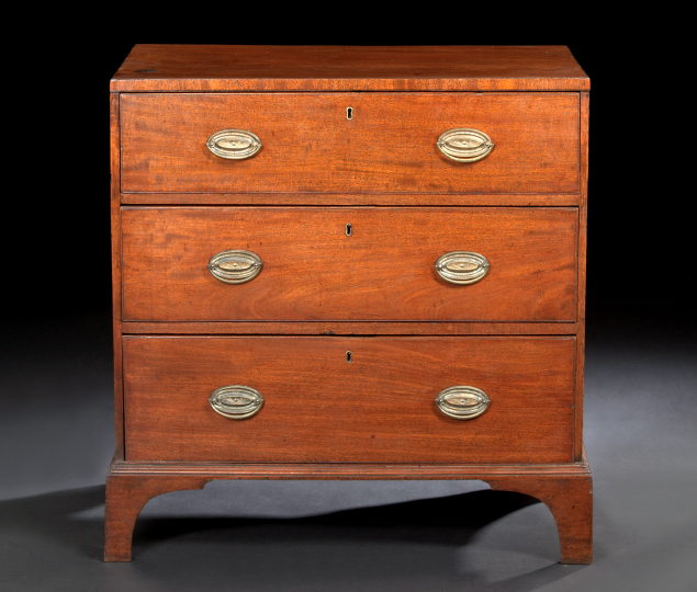 George III Mahogany Chest,  first