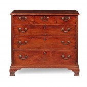 GEORGE III MAHOGANY CHEST OF D