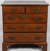 GEORGE III MAHOGANY CHEST OF D