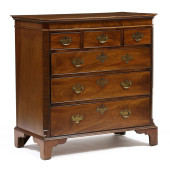 GEORGE III MAHOGANY CHEST OF D