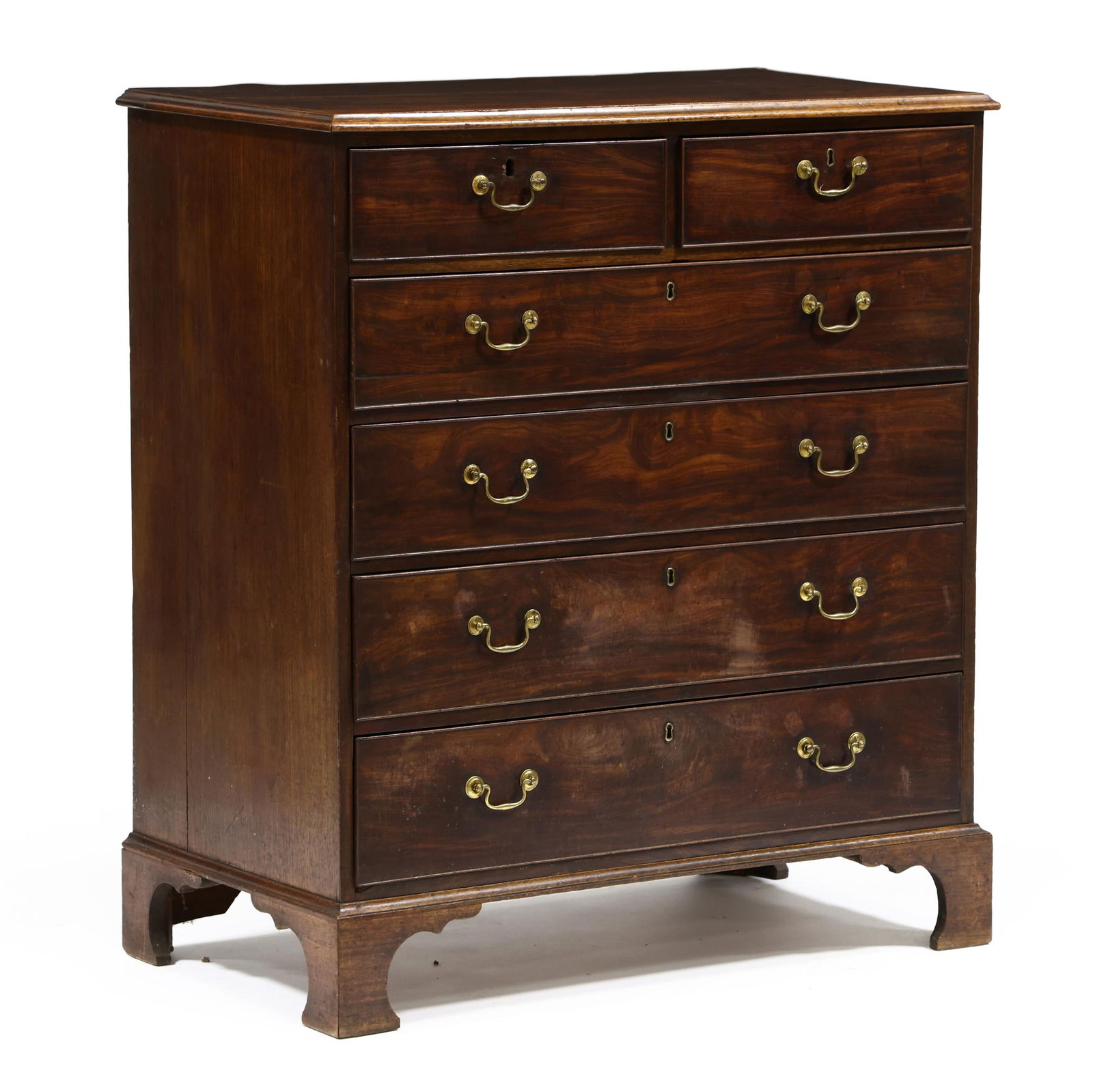 GEORGE III MAHOGANY CHEST OF