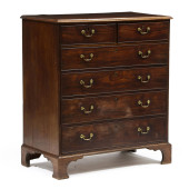GEORGE III MAHOGANY CHEST OF D