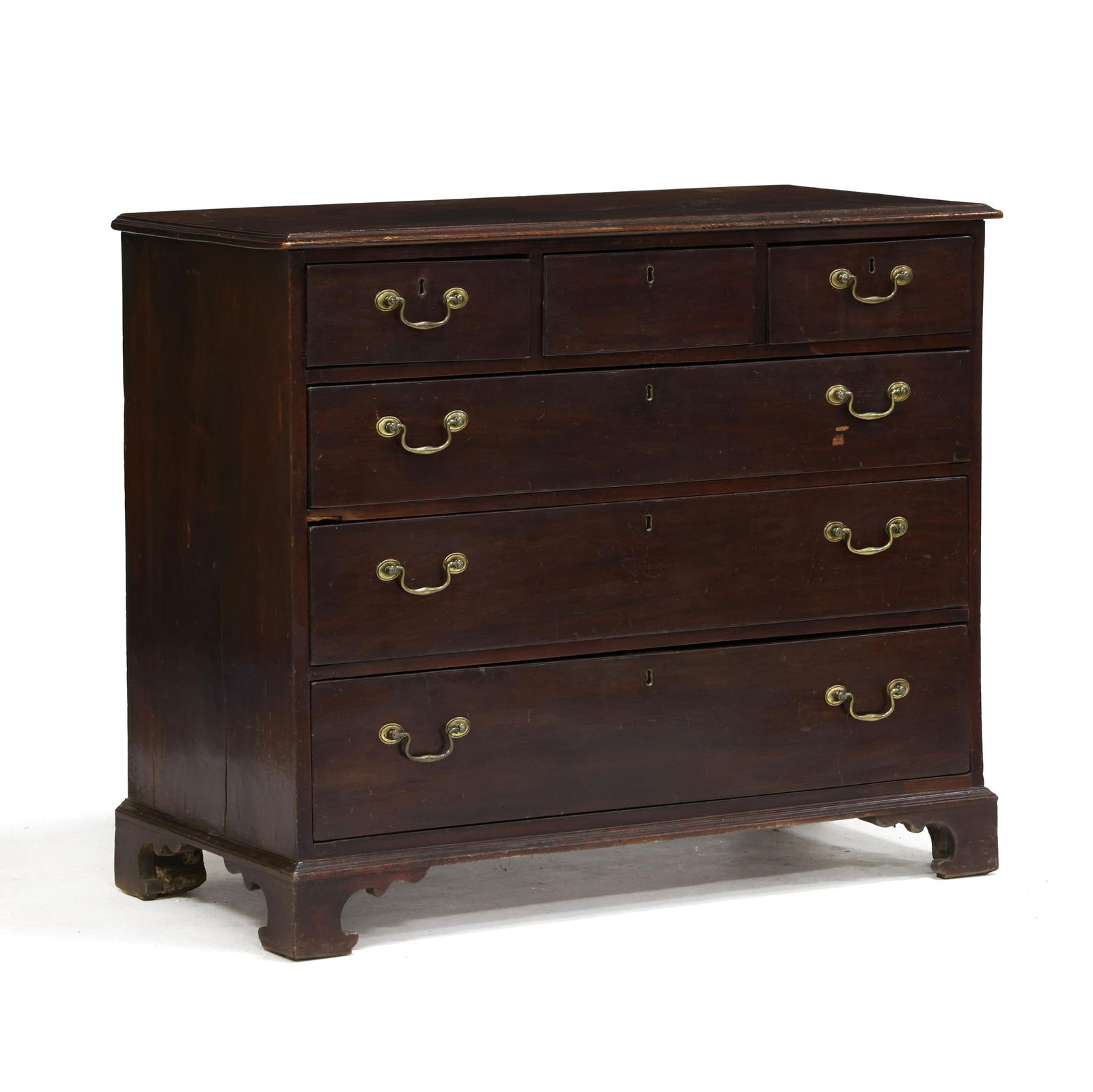 GEORGE III MAHOGANY CHEST OF