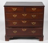 GEORGE III MAHOGANY CHEST OF D