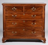 GEORGE III MAHOGANY CHEST OF D