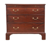 GEORGE III MAHOGANY CHEST<br>G