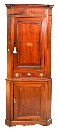 GEORGE III MAHOGANY CORNER