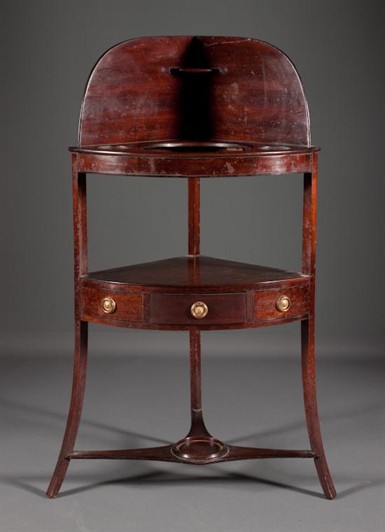 George III mahogany corner