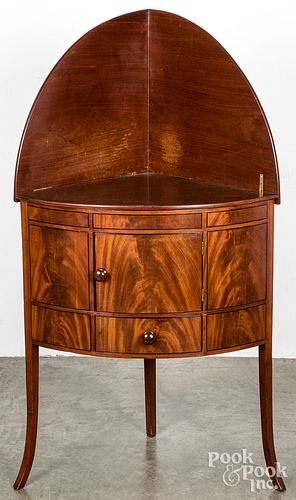 GEORGE III MAHOGANY CORNER