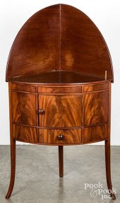 GEORGE III MAHOGANY CORNER WAS
