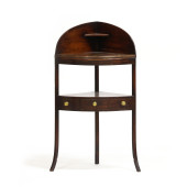 GEORGE III MAHOGANY CORNER WAS