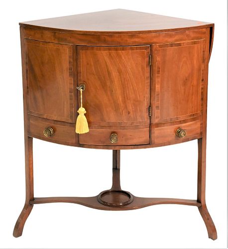 GEORGE III MAHOGANY CORNER