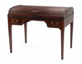 GEORGE III MAHOGANY CYLINDER D
