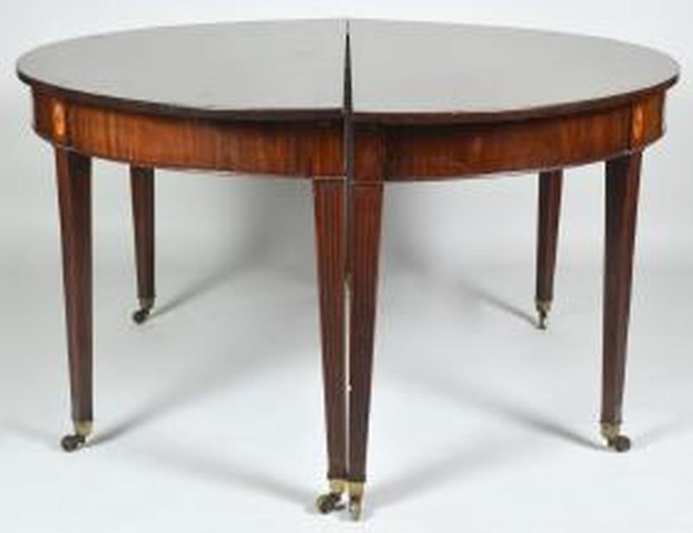 GEORGE III MAHOGANY D-SHAPED