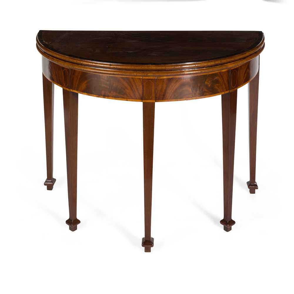 GEORGE III MAHOGANY DEMI-LUNE